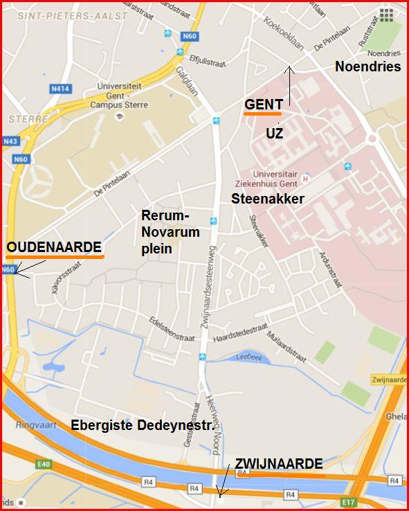 map Nieuw Gent