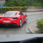 Ferrari buiten Gent gespot 