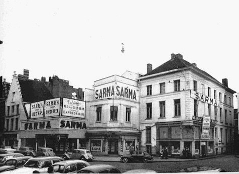 Korenmarkt met Sarma jaren 50 van voor de verbouwing - pic gent-door-de-jaren.be